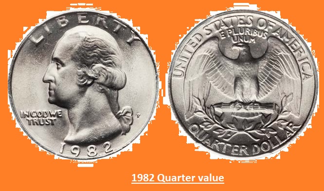 1982 Quarter Coin Value, Features, Error, Types, Mint Mark - The